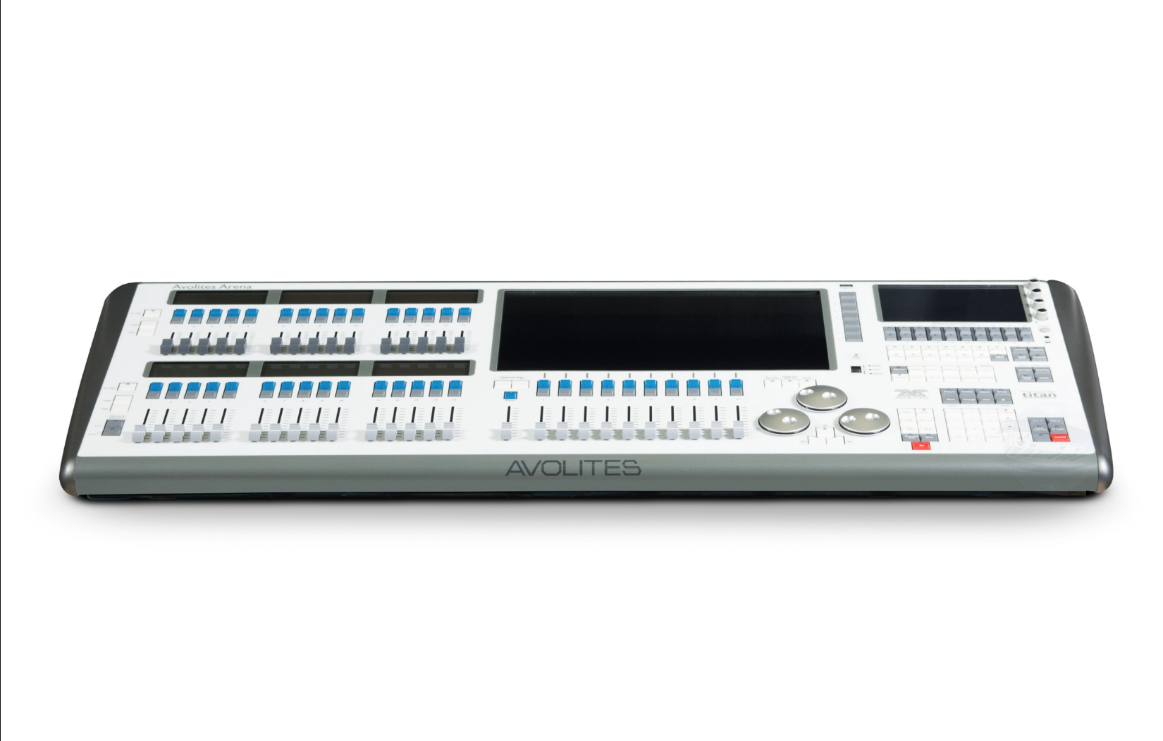 Avolites lighting console on white background
